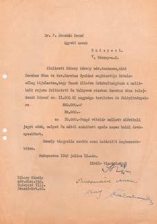 Nagybaczoni Nagy Vilmos (1884-1976) vezérkari százados, későbbi honvédelmi miniszter saját kezű, feleségének írt tábori levelezőlapja. Magánjellegű dolgokról ír. Kelt: 16.