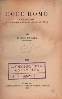 Mutatóba kér számokat, és érdeklődik a hirdetési árak felől. 1 gépelt oldal. Kelt: Gyoma, 1929. XII. 19. 298. Kner Imre: Nyolc levél a reklámról Gyoma, 1935. Kner ny. (4)p.