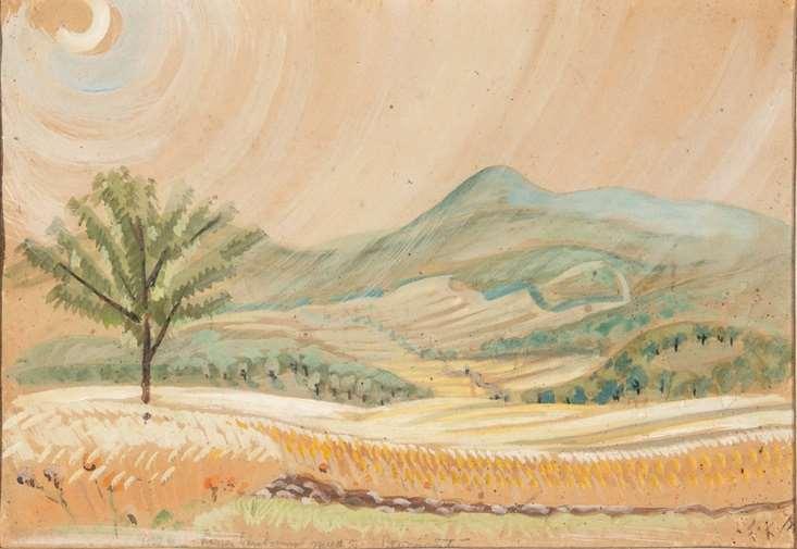 85. Boromisza Tibor (Bácsalmás, 1880 - Szentendre, 1960) Tájkép Akvarell,