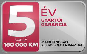 pontjában meghatározott új gépjármű garancia meghosszabbításra kerül 5 évre (a garancia kezdő időpontjától) vagy 100 000 km-re, amelyik hamarabb