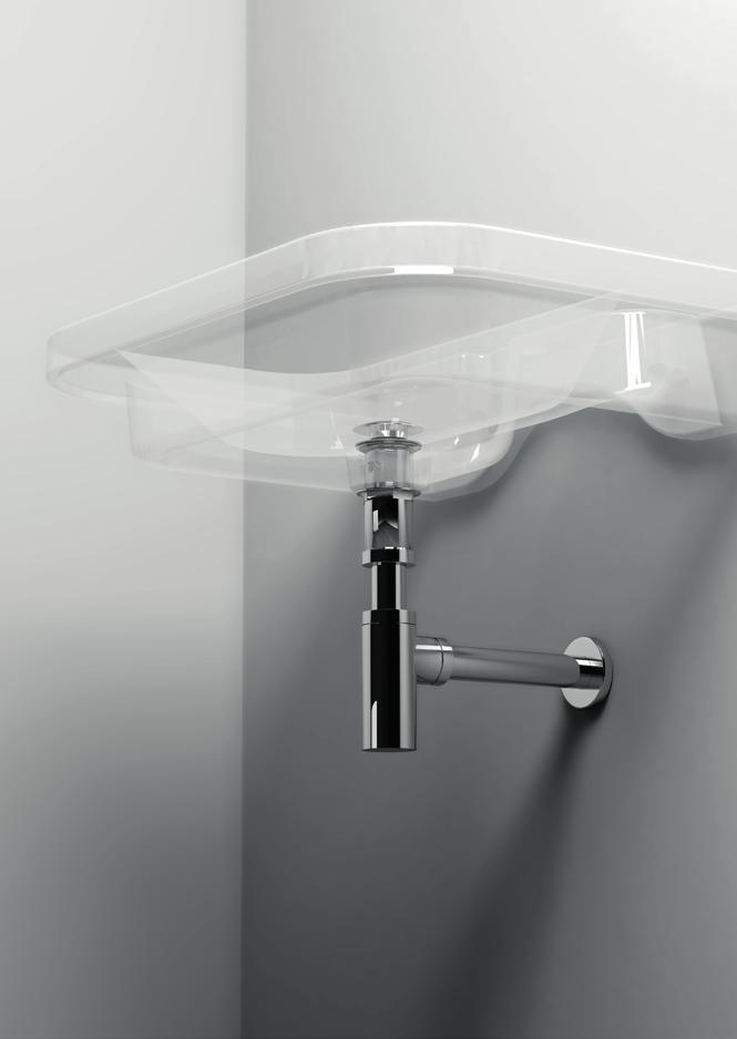 Kiegészítők mosdókhoz Mosdólefolyók és szifonok Minden lehetséges beépítési módhoz kínálunk mosdólefolyót.