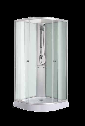 KRISTAL komplett zuhanykabin PS02 9002827251123 90 x 90 x 203 cm keverő csaptelep többfunkciós, sínes kézi zuhany magas zuhanytálca ülőkével 109 900 Ft 2016
