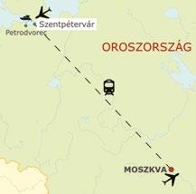 Utazás szárnyashajóval PETROD- VOREC-be. Nagy Péter nyári kastély-együttesét az orosz Versailles -nak tartják. Leglátványosabb része az Alsó park, a világ legnagyobb szökőkút-rendszerével.