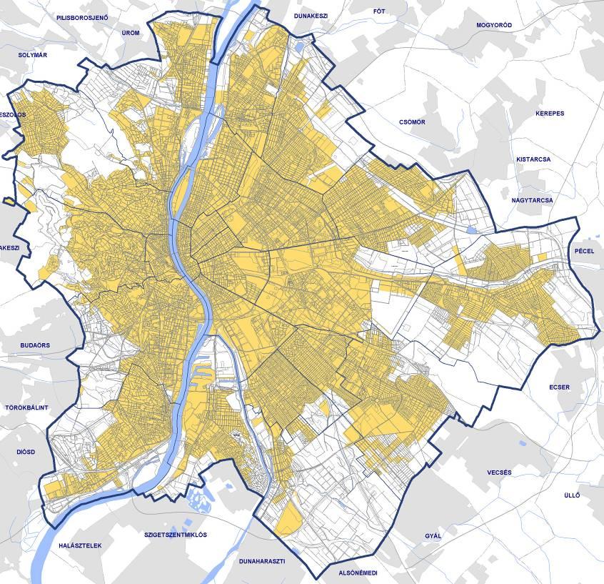 kerületek kivételével Budapest általános csatornázási tervének felülvizsgálatát, melyben nem csak az ellátatlan területek szennyvízcsatornázása, hanem a túlterhelt csatornaszakaszok tehermentesítése