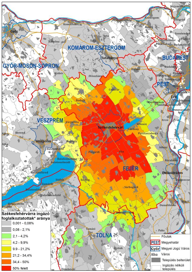 Székesfehérvár munkaerőpiaci helyzete Székesfehérváron a foglalkoztatás szintje magasabb az országos átlagnál (45%), ez és munkanélküliségi adatai (regisztrált munkanélküliek száma 1.562 fő (2017.