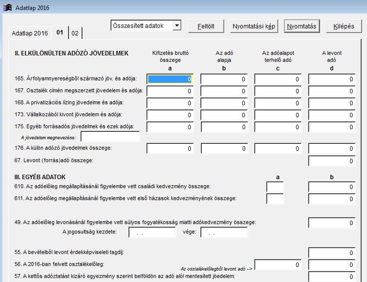 A csoportosan PDF nyomtatóra küldött nyomtatványok egyetlen PDF fájllá is összefűzhetők és e-mail-ben elküldhetők. Csoportos nyomtatás esetén megadható a nyomtatás példányszáma is.