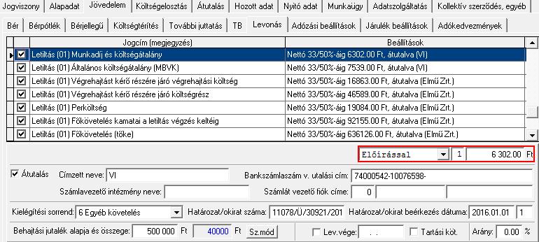 Az új letiltások automatizálására történő átálláskor elengedhetetlen az adatok körültekintő ellenőrzése!