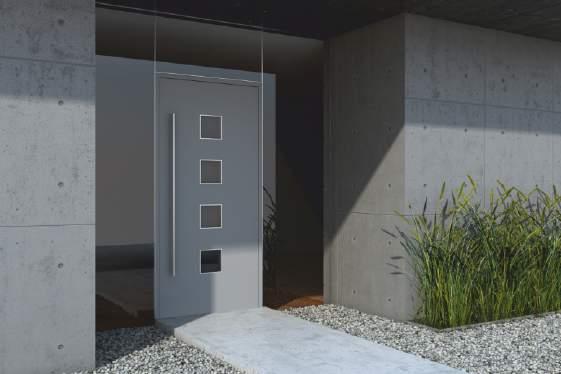 ablakokkal egységes jellegű legyen. Házépítéskor választhatunk fa, acél és alumínium ajtó között.