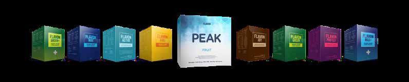 Flavon Active, Flavon Protect, Flavon Green +, Flavon Joy, Flavon Peak Fruit A