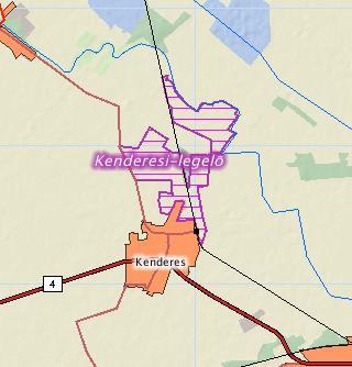 18. térkép: Kenderes és környékének Natura 2000-es területe Forrás: TeIR 1.12.3.
