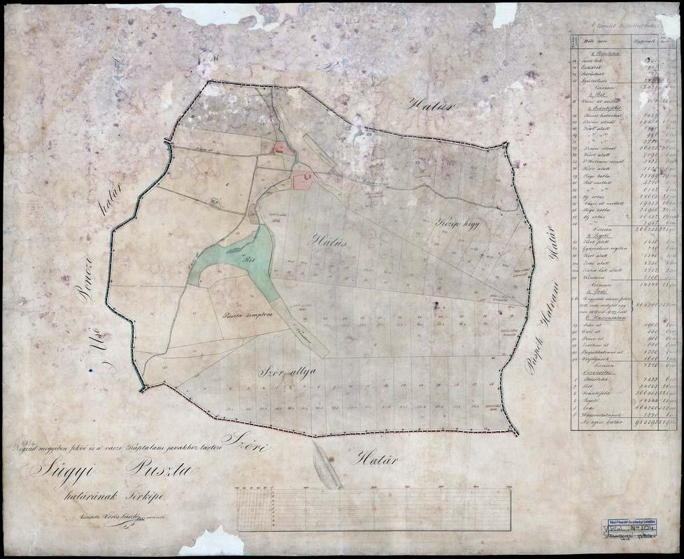 119 109. VPGL. 104. 1. Vörös, László mérn. [XIX. szd.] 2. Szügyi Puszta határának Térképe. 3. Szügy (Nógrád m.