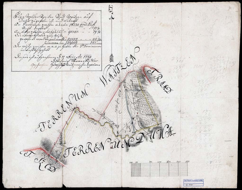 127 114. VPGL. 109. 1. Fiedler, Thomas Ing. 1784 2. Waitzen. 3. Vác, (Pest m.) Rád, (Nógrád m.) Vácduka ill. Vác, Sződ, Duka (Pest m.