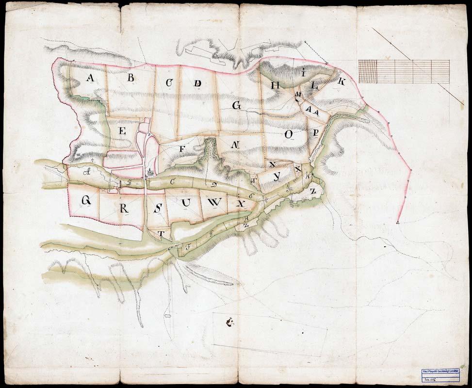 29 19. VPGL. 16. 1. sa. [XVIII. szd.] 2. Mappa Tenutorum Possessionis Berkenye. 3. Berkenye (Nógrád m.) határa és településfoltja. 4.