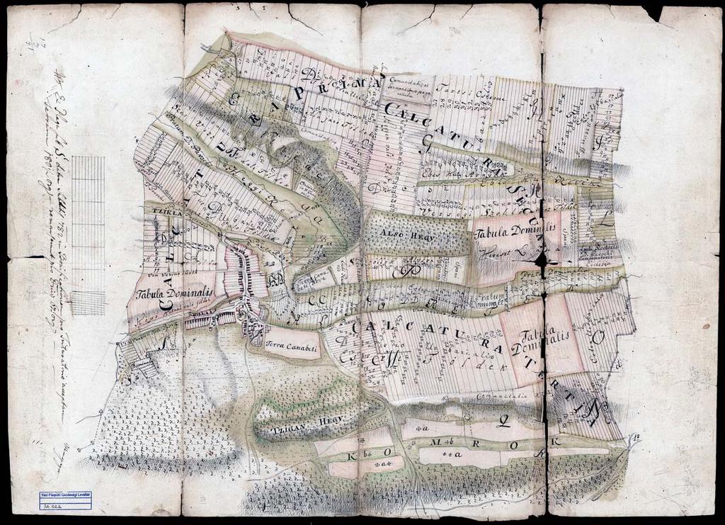 35 25. VPGL. 22. 1. Fiedler, Thomas geom. [XVIII. szd.] 2. Kálló 3. Kálló (Nógrád m.