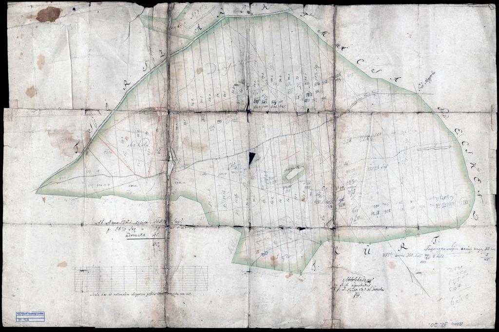 39 29. VPGL. 26. 1. Suhajda, Mathias geom. 1811 2. Kálló. 3. Kálló (Nógrád m.) határának részletes térképe. 4. Ms; cm; mpa; 64 x 50 cm; o: N.