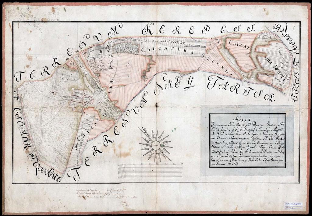 47 37. VPGL. 34. 1. Fidler, Thomas geom. 1772 2. Mappa possessionis Kis-Tartsa. 3. Kistarcsa (Pest m.) részletes határtérképe a település telek- és házrajzaival. 4. Ms; cb; magg; 67 x 45 cm; oven.
