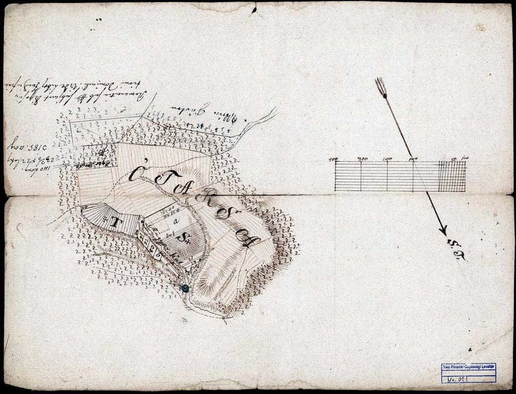 64 54. VPGL. 51. 1. sa. 1791 2. Delineatio novae Excisionis in Ó Társa. 3. Nógrádverőce (Pest m.) Ótársa nevű, Magyarkút közelében levő részének térképe. 2 4. Pedel; cb; mpa; 34,5 x 26 cm; o: S.
