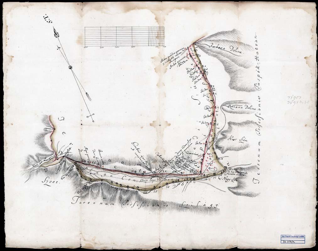 71 61. VPGL. 57/a. 1. sa. [XVIII. szd.] 2. Delineatio Controversia Inter Praedium Capituli Vaciensis Sugyi et Terrena Eppalia P. Hatvan et Szilagy.