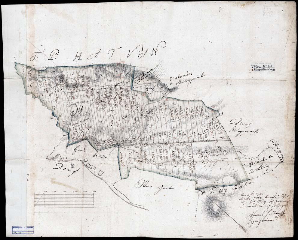 75 65. VPGL. 61. 1. Fiedler, Thomas Ing. 1798 2. Szilagyer Wald. 3. Püspökszilágy (Pest m.