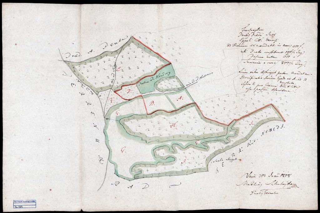 78 68. VPGL. 64. 1. Schuhajda, Mathias dom. geom. 1818 2. Transumptum Pars praedii Szór Ep[isco]pali Ci[vi]t[a]ti Vaciensi ad triennium ex arendatae. 3. Szór (Pest m.