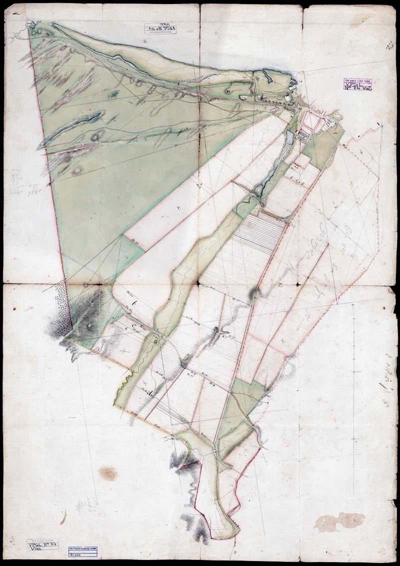 89 79. VPGL. 74. 1. [Fiedler, Thomas] [geom.] [XVIII. szd.] 2. Mappa sub Vácz. 3. A Vác (Pest m.) alatti határ térképe. 4.