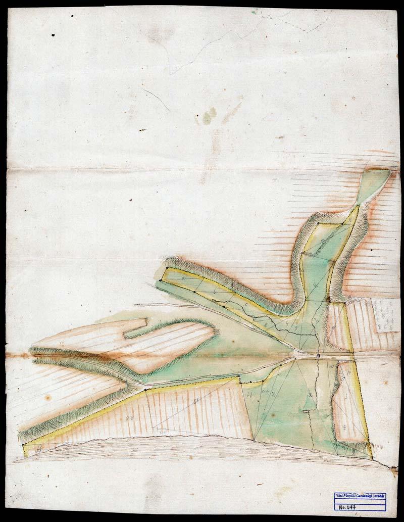 92 82. VPGL. 77. 1. sa. [XVIII. szd.] 2. Tenutum V[enerabilis] Capituli ad pontem Kőhid supra Kis Vacium flavo ductum distinetum.