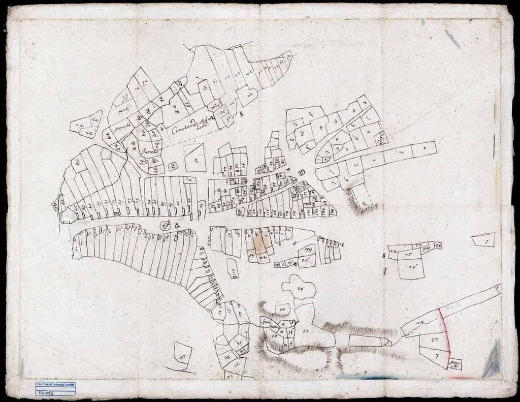 101 91. VPGL. 86. 1. sa. [XVIII. szd.] 2. Veress Egy Haza Intravillanum. 3. Veresegyháza (Pest m.) belterületi térképe. 4.