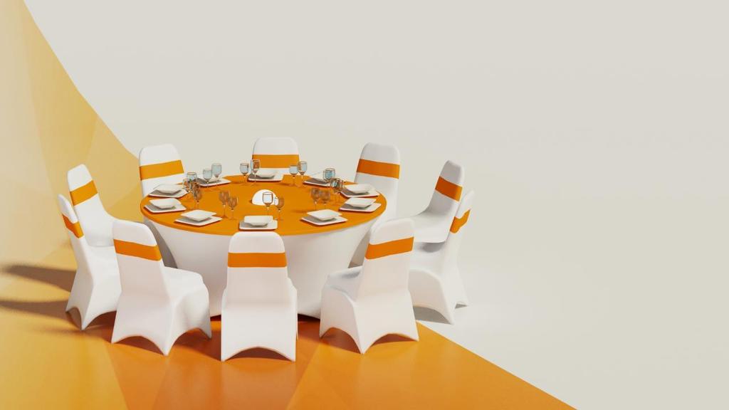 Körasztal Körasztal / Round table: 120 db/pcs 180cm átmérő/diameter, 72cm magas/high 10 db/pcs 200cm átmérő/diameter, 72cm