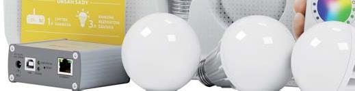 10 Nyomógomb eszköze a LED szalag, melyet nappalik, hálószobák, konyhák, stb.