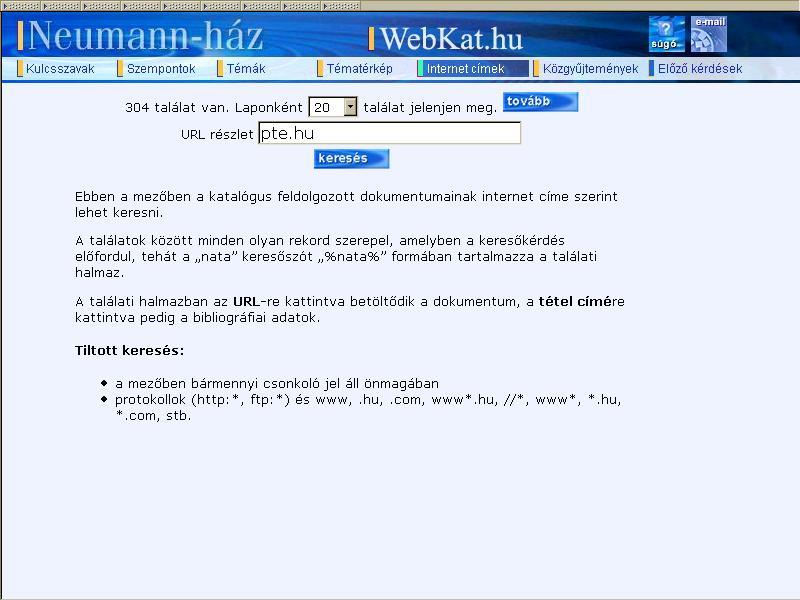 Internet címek