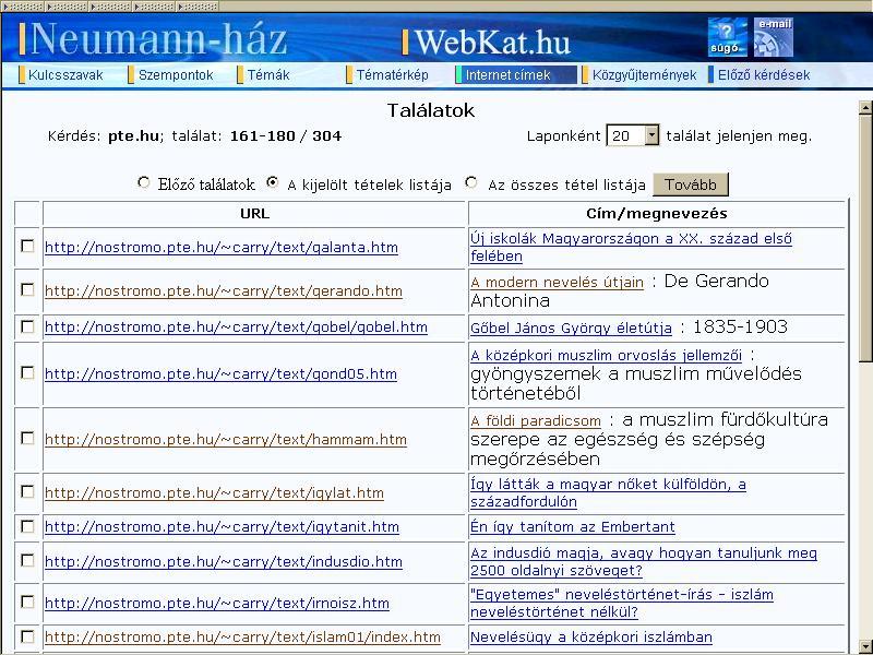 Találatok
