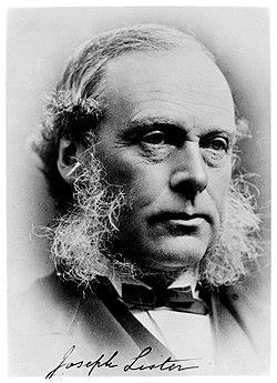 Joseph Lister 1827-1912 Karbolsavat használt a baktériumok elpusztítására.