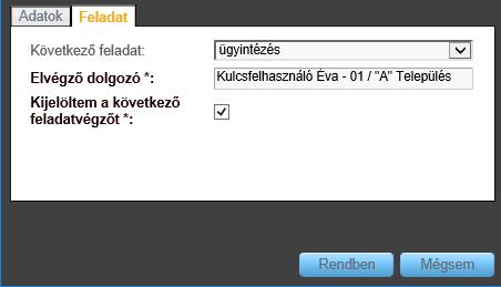 A funkciógomb lenyomására felugrik az "Ügyirat visszaadása határidőből" ablak, melynek "Adatok" fülén megtekinthetjük az ügyirat alapvető adatait: 3.