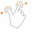 3 - Ismertetés Kézmozdulatok Mint sok okostelefon vagy táblagép esetén, kézmozdulatokat használhat.