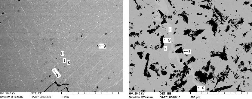 304 KUBOVICS Imre et al.: Heterogén szerkezetű és összetételű, IVA szerkezeti jellegű kaposfüredi (kaposvári) vasmeteorit képletű titán-vas-karbidnak felel meg.