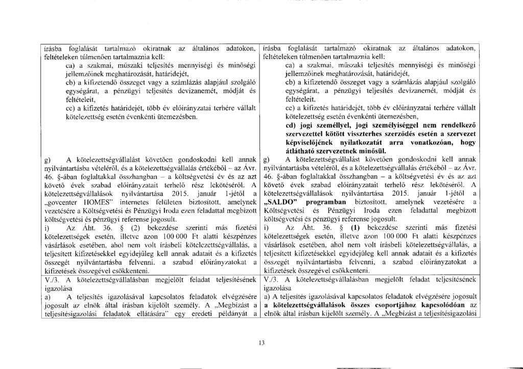 írásba foglalását tartalmazó okiratnak az általános adatokon, feltételeken túlmenően tartalmaznia kell: ca) a szakmai, műszaki teljesítés mennyiségi és minőségi jellemzőinek meghatározását,