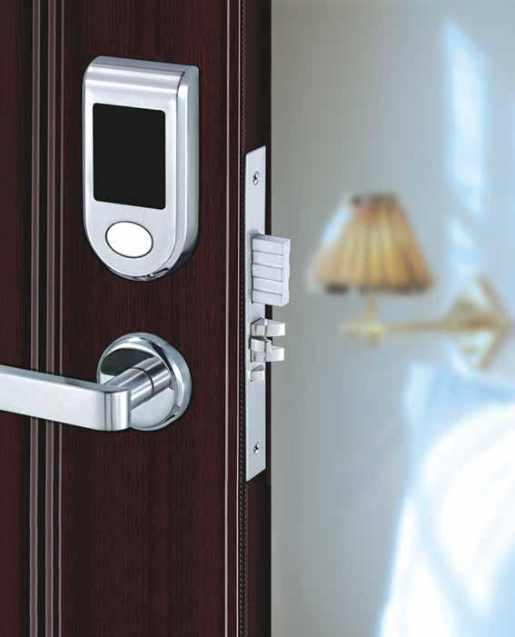11 INTELLIGENS ZÁR Hotelzár Hotelzár Rozsdamentes acél panelek és fogantyúk, masszív és tartós RF-kártya A tartalék mechanikus kulcsok bármilyen vészhelyzetet megoldanak