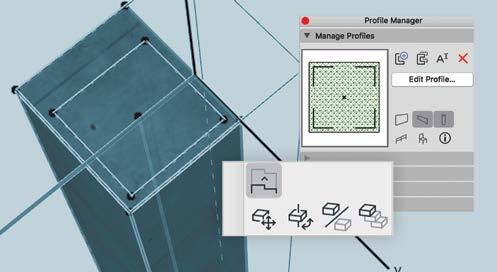 Parametrikus egyedi profilok Az ARCHICAD 22 parametrikus profilszerkesztője a parametrikus tervezés erejét ötvözi a grafikus profilkészítés szabadságával.