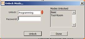 Tool Room - alapértelmezett jelszó - Tool Programozás - alapértelmezett jelszó - Programming