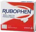 CE0459 Rubophen 500 mg tabletta 20 db vagy 30 db Hatékony láz- és fájdalomcsillapító. Hatóanyag: paracetamol Sanofi-Aventis Zrt.