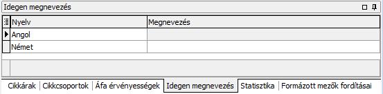 ÁFA kulcsoknál az egyik kulcs alapértelmezettként lett beállítva, akkor ebben a mezőben eleve az a kulcs fog megjelenni.