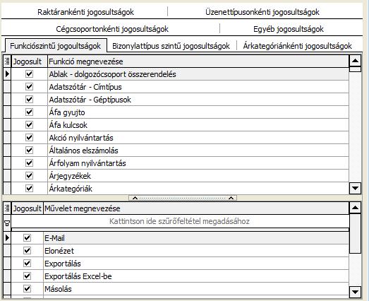 Általános adatok Az Általános adatok megnevezés sorában lehet beírni a létrehozandó felhasználói csoport megnevezését.