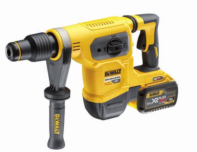 54 V XR FLEXVOLT SDS-MAX AKKUS KOMBINÁLT FÚRÓKALAPÁCS DCH481X2-QW Az 54 V-os XR FLEXVOLT készülékkel a DEWALT akkus kombinált fúrókalapács választékot kínál, amelyek teljesítménye seivel nem marad el