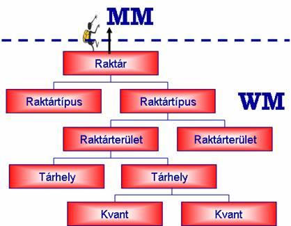 A raktártípus fizikailag vagy logikailag osztja fel a raktárat. Például bevételezési terület, kiszállítási terület fix tárhelyekkel vagy magasraktár.