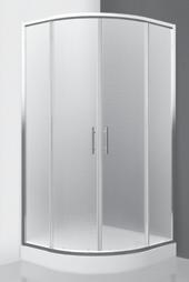 HOUSTON NEO SZETT Íves, keretes, görgős zuhanykabin, Dream P zuhanytálcával. Betét: 4 mm biztonsági üveg, Matt Glass.