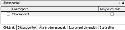 Bekapcsolása esetén a cikknél nem történik meg a cikk árának automatikus kalkulációja, és a bizonylatokon megadott ár visszaírása a cikktörzsbe. Pl.