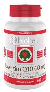 Bioheal Koenzim Q10 60 mg Szelénnel E-vitaminal és B1-vitaminnal lágy kapszula 70 db (34,3 Ft/db) A Koenzim Q10