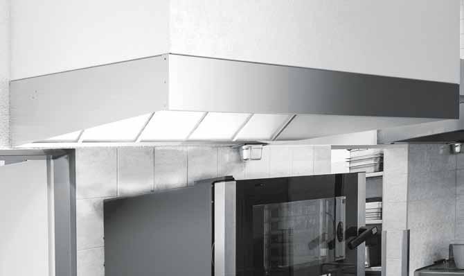 rendelkezik a (nagy)konyhák szellőztetése terén Vonzó tervezés Integrált világítás A válogatott típusok