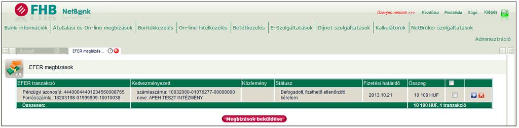 Az EFER szolgáltatás használatához a Kormányzati Portálon elérhető Ügyfélkapu regisztráció szükséges. 2.