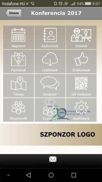 3 Platina fokozatú támogatói csomag (Vándorgyűlés gálavacsora és applikáció) a Vándorgyűlés gálavacsorájának kizárólagos támogatója november 8.